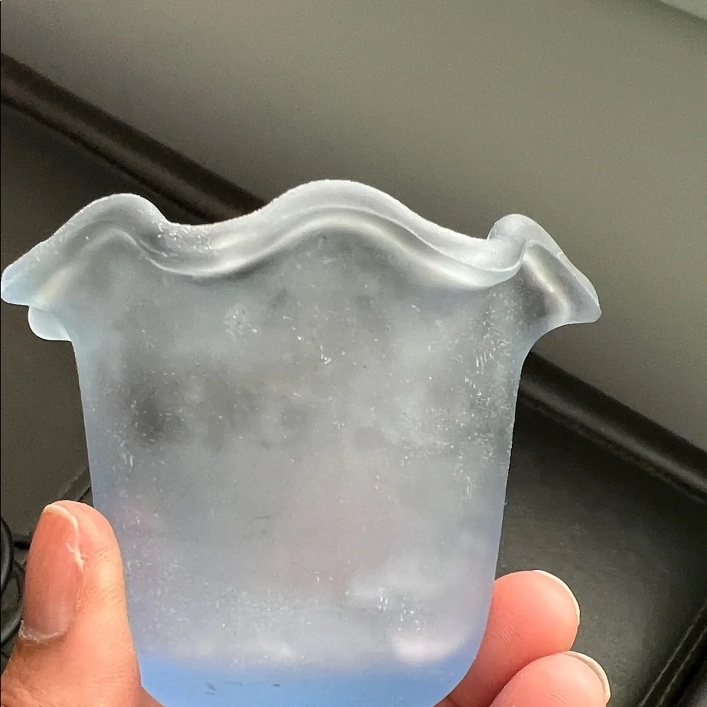 PartyLite Spiral Butterfly Votive Candle Holder Vintage Early 2000’s Blue Black - Picture 5 of 9